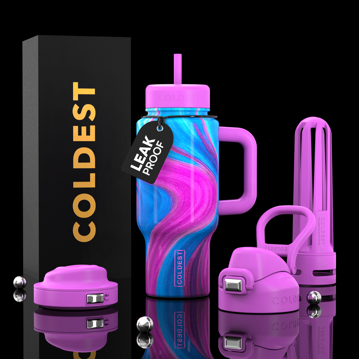 COLDEST Limitless Ultra v8 24oz Insulated Water Bottle