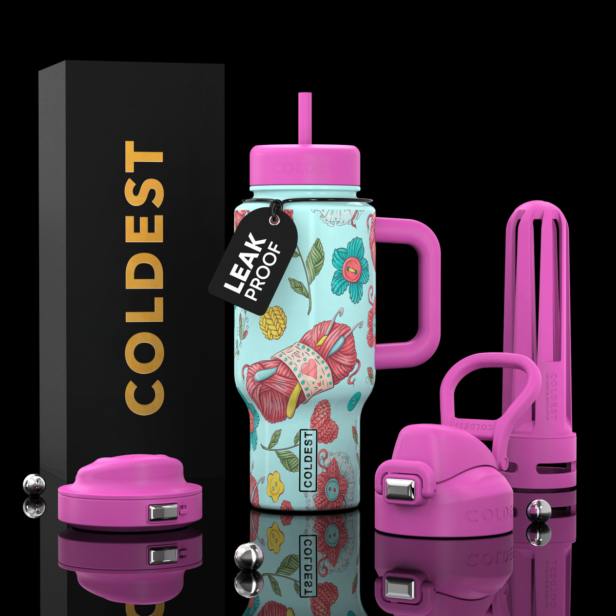 COLDEST Limitless Ultra v8 24oz Insulated Water Bottle