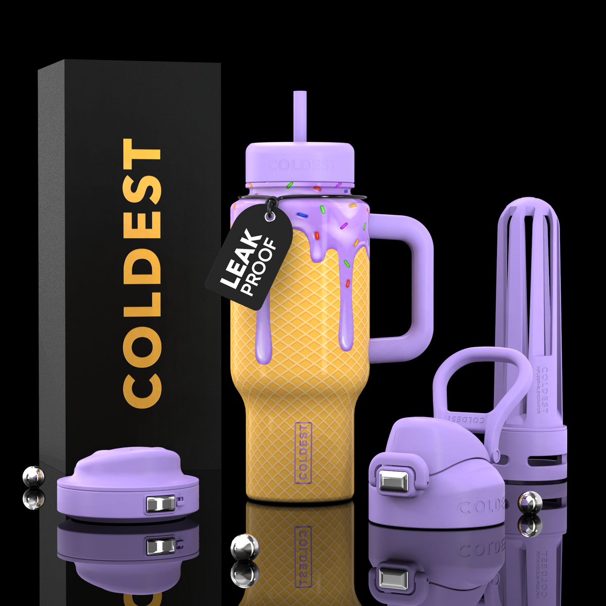 COLDEST Limitless Ultra v8 24oz Insulated Water Bottle