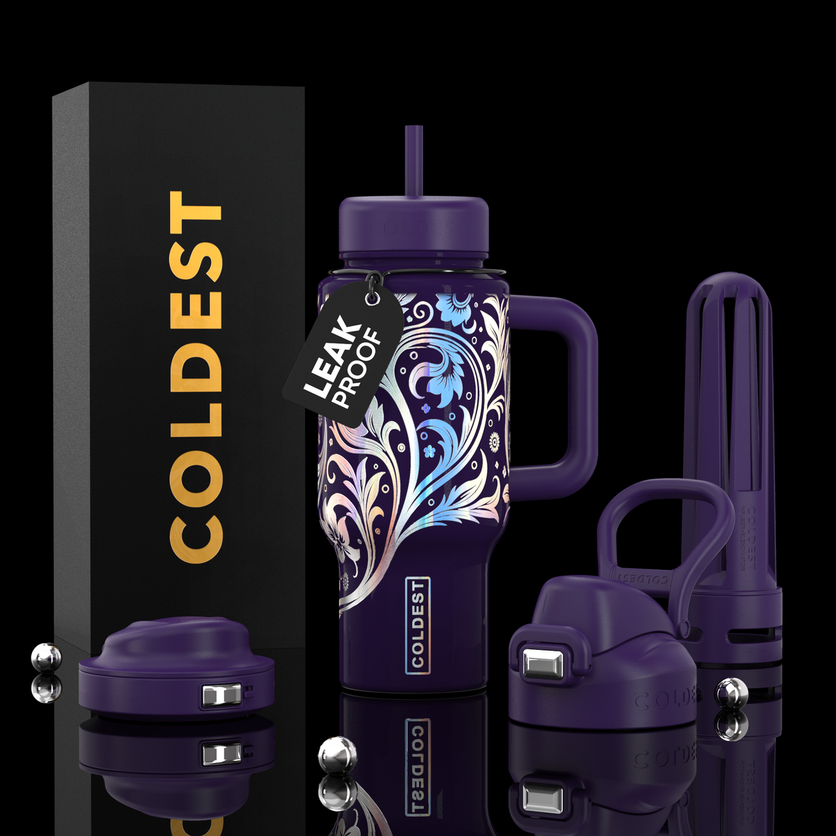 COLDEST Limitless Ultra v8 24oz Insulated Water Bottle