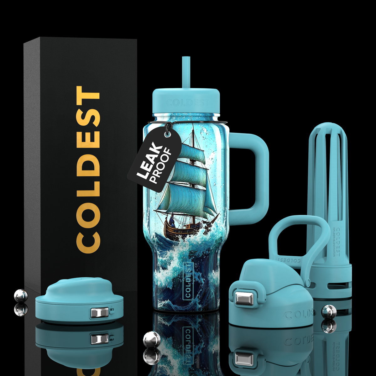 COLDEST Limitless Ultra v8 24oz Insulated Water Bottle
