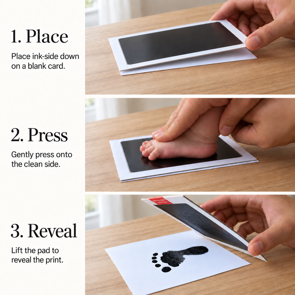 Baby Handprint & Footprint Keepsake Frame