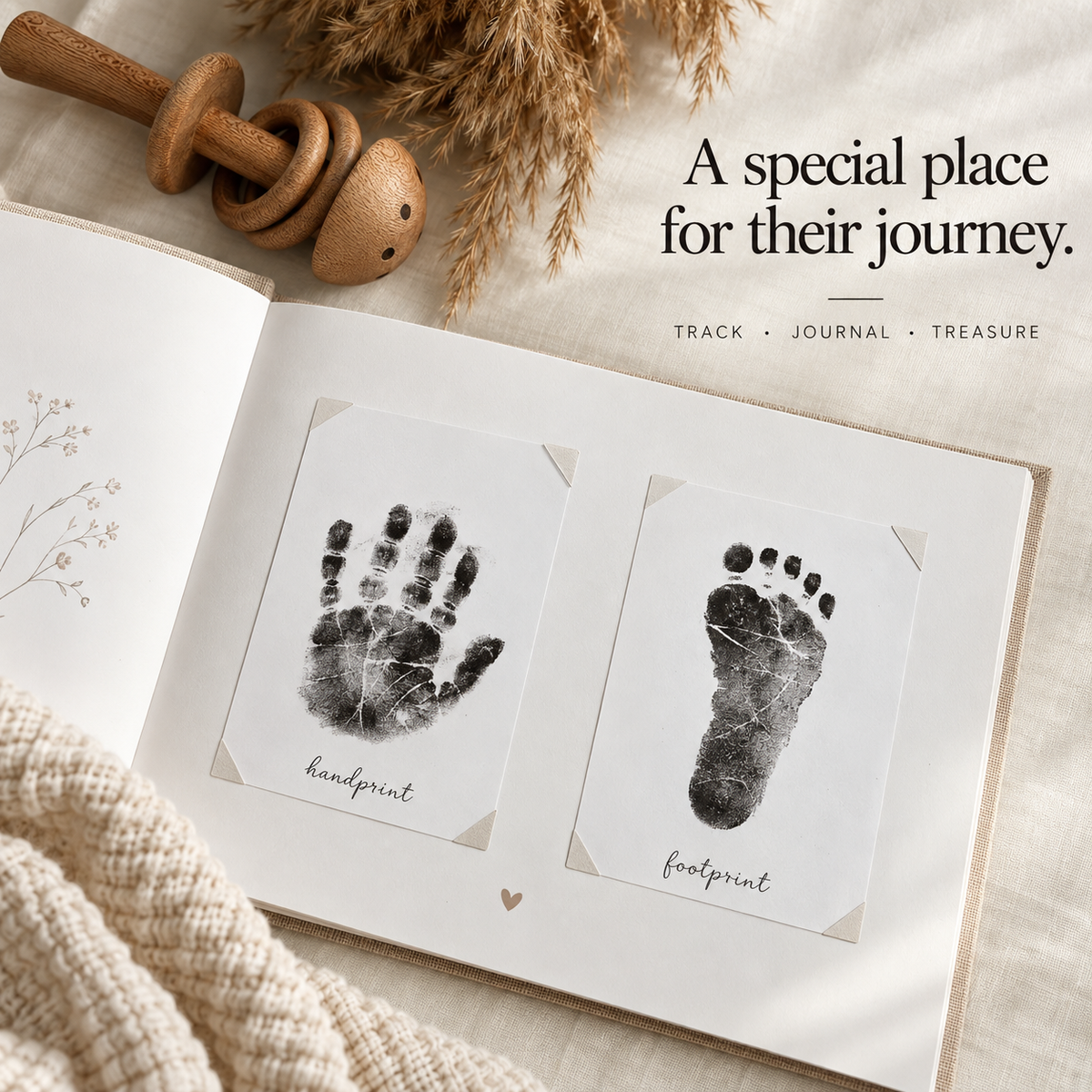 Mess-Free Baby Handprint & Footprint Kit – 4 Pack