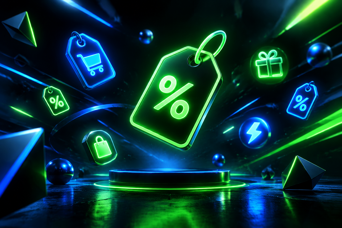 Futuristic Neon Banner
