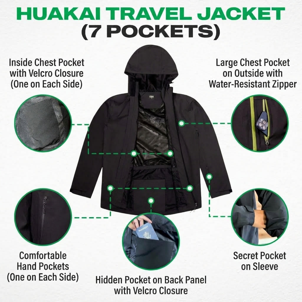 The Huakai Travel Rain Jacket